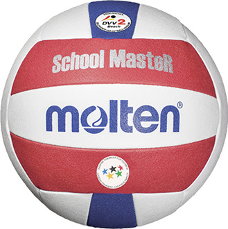 Molten Beachvolleybal V5B-SM School Master Wit / rood / blauw - 5