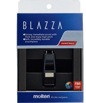 Molten Blazza basketbalfluitje en koord Zwart - One size