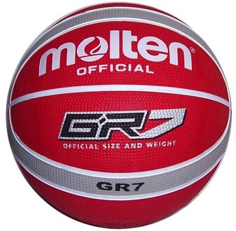 Molten GR7 basketbal rood/grijs maat 7