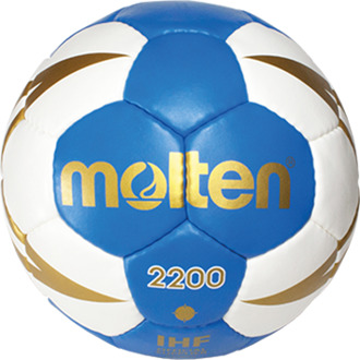Molten Handbal H0X2200-BW Blau/weiß/gold