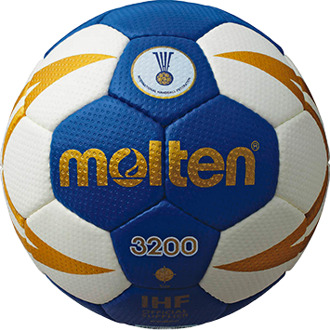 Molten Handbal H1X3200-BW Blauw / wit / goud - 1