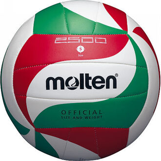 Molten Volleybal V5M2500 Wit / rood / groen - 5