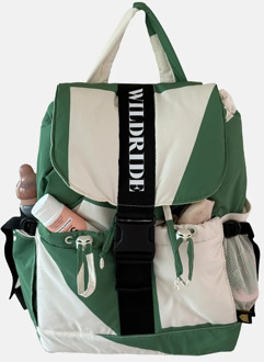 mom backpack luiertas green graphic Groen