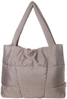 Mom Bag Puffy Shopper beige damestas - H 45 x B 57 x D 5 cm