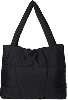 Mom Bag Puffy Shopper black damestas Zwart - H 45 x B 57 x D 5 cm