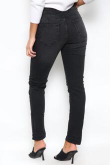 Mom-jeans voor dames in zwart