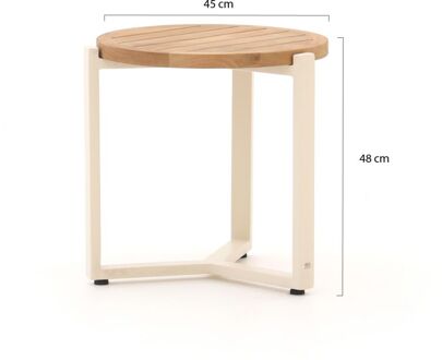 Monaco lounge tuintafel ø 45cm (h: 48) - Laagste prijsgarantie! Bruin