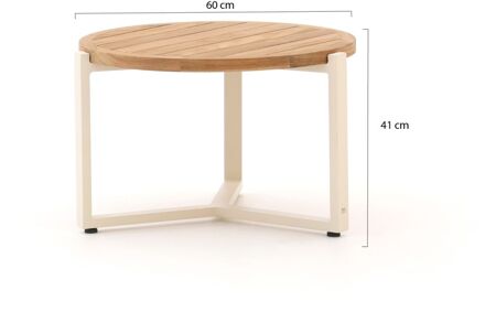 Monaco lounge tuintafel ø 60cm (h: 41) - Laagste prijsgarantie! Bruin