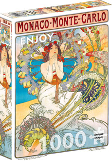 Monaco Monte Carlo - Alphonse Mucha Puzzel (1000 stukjes)
