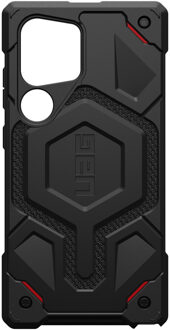 Monarch Backcover voor de Samsung Galaxy S24 Ultra - Kevlar Black Zwart