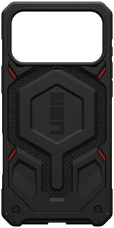 Monarch Pro Backcover voor de Apple iPhone 17 Pro - Kevlar Black Zwart