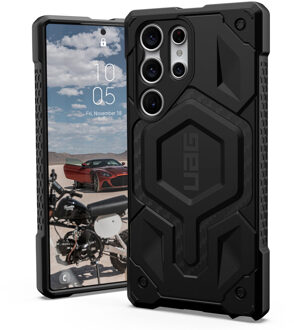 Monarch Pro Backcover voor de Samsung Galaxy S23 Ultra - Carbon Fiber Zwart