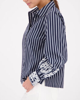 Monari Blouse lange mouw 410344 Blauw - 42