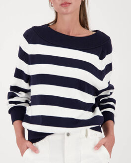 Monari Pullover 410289 - maat 42 Blauw