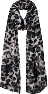 Monari scarf with leopard print and rhinestones 809676 522 brownie pattern Bruin - One size
