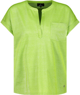 Monari shirt Lurex 408670/660 Monari , Green , Dames - 2Xl,L,M,3Xl