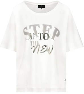 Monari Stijlvolle T-Shirt Monari , White , Dames - 2Xl,Xl,3Xl