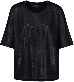 Monari T-shirt 408710 Monari , Black , Dames - 2Xl,Xl,L,M