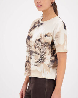 Monari T-shirt 410189 - maat 42 Taupe