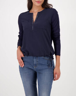 Monari Top lange mouw 809190 Blauw - 42