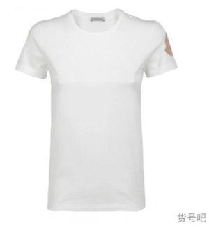 Moncler F10938C71600V8102 T-shirt, Stijlvol Ontwerp Moncler , White , Dames - Xl,L,M,S,Xs