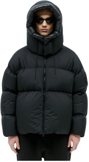 Moncler Gewatteerde jas met afneembare capuchon Moncler , Black , Heren - 2Xl,L