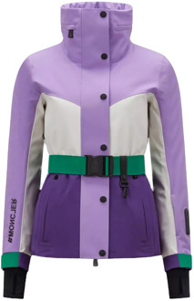 Moncler Hainet Jas - Stijlvolle en Trendy Buitenkleding Moncler , Purple , Dames - XS