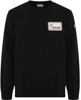 Moncler Heren Logo Sweatshirt Zwart Moncler , Black , Heren - L,M