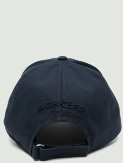 Moncler Katoenen Logo Berekap Donkerblauw
