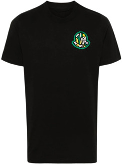 Moncler Klassiek Heren T-shirt Moncler , Black , Heren - 2Xl,Xl