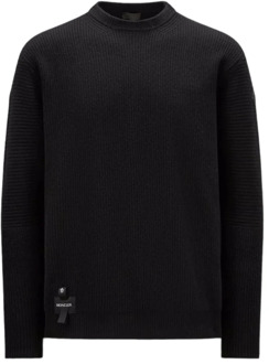 Moncler Knitwear Moncler , Black , Heren - Xl,M
