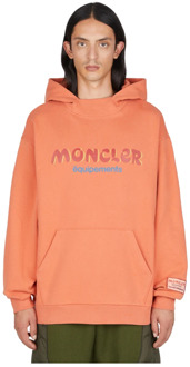 Moncler Logo Hoodie Moncler , Orange , Heren - S