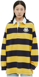 Moncler LS Polo Shirt Moncler , Yellow , Dames - L,M,S,Xs