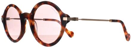 Moncler ML0081 55Y havana roze zonnebril - maat Bruin