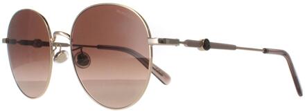 Moncler ML0233-K 32F goud bruin gradiënt zonnebril