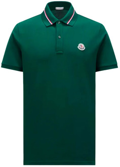 Moncler Polo Shirts Moncler , Green , Heren - Xl,M