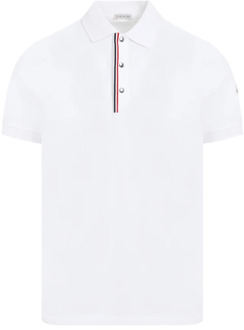 Moncler Polo Shirts Moncler , White , Heren - 2Xl,Xl,L,3Xl