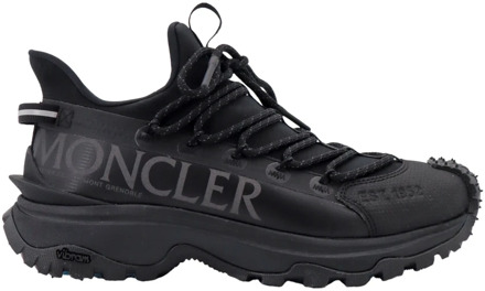 Moncler Ripstop Trailgrip Sneakers Moncler , Black , Dames - 39 Eu,36 Eu,40 Eu,41 Eu,38 Eu,37 1/2 Eu,37 EU