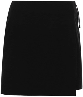 Moncler Short Skirts Moncler , Black , Dames - S,Xs