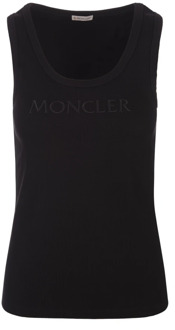 Moncler Sleeveless Tops Moncler , Black , Dames - M,S,Xs