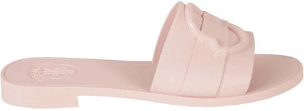 Moncler Slides Sandalen Schoenen Moncler , Pink , Dames - 37 Eu,40 Eu,36 EU
