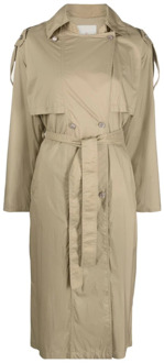 Moncler Stijlvolle getailleerde jas voor vrouwen Moncler , Beige , Dames - Xs,2Xs