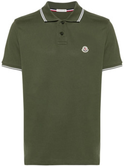 Moncler Stijlvolle Polo Shirt voor Mannen Moncler , Green , Heren - 2Xl,M,S,3Xl