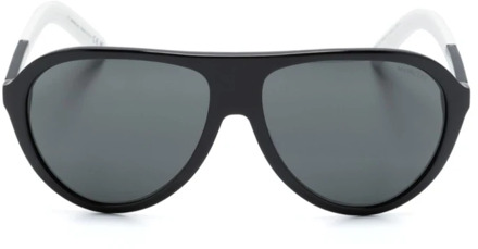 Moncler Stijlvolle zonnebril met accessoires Moncler , Black , Unisex - 62 MM