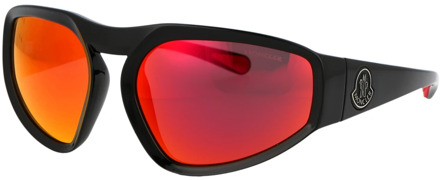 Moncler Stijlvolle zonnebril Ml0248 Moncler , Black , Heren - 62 MM