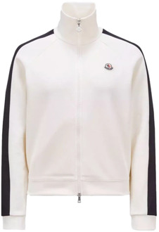 Moncler Sweatshirt met rits - J1 093 8G00001 899V9 034 Moncler , White , Dames - S,Xs
