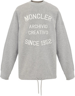 Moncler Sweatshirt Moncler , Gray , Heren - L,M