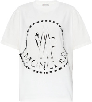 Moncler T-shirt Moncler , White , Dames - S,Xs