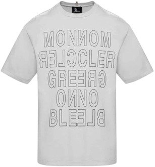 Moncler T-shirt Moncler , White , Heren - XS