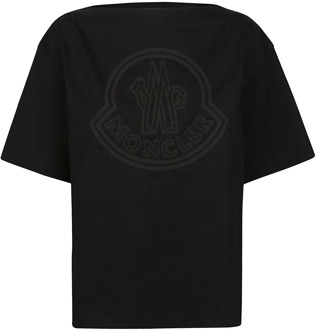 Moncler T-Shirts Moncler , Black , Dames - L,M,S,Xs